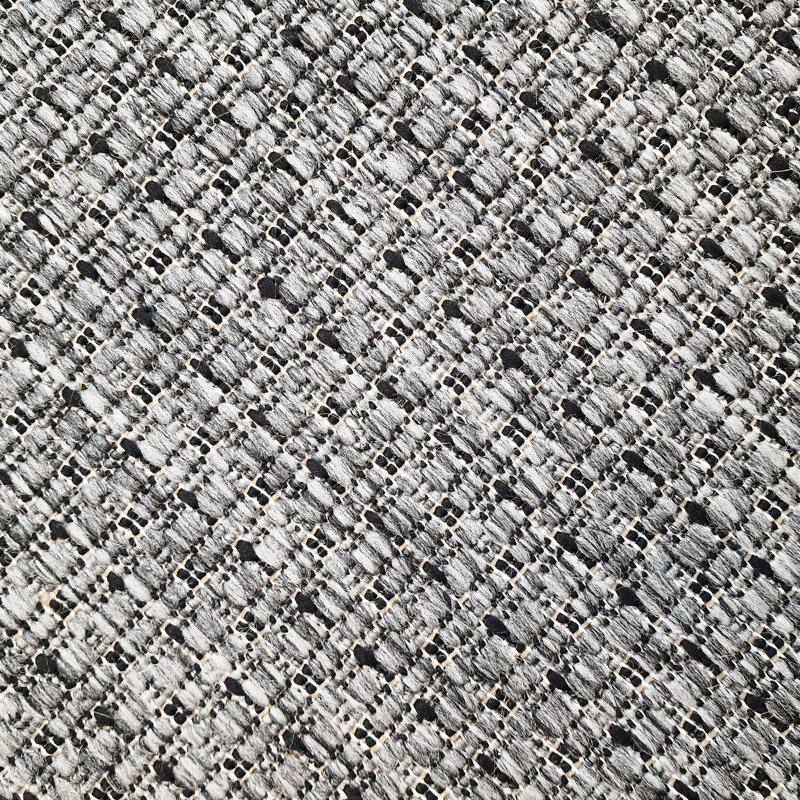Non Slip Plain Solid Rug Flat Weave Kitchen Living Room Carpet, Rectangle 60 x 180 cm, Grey