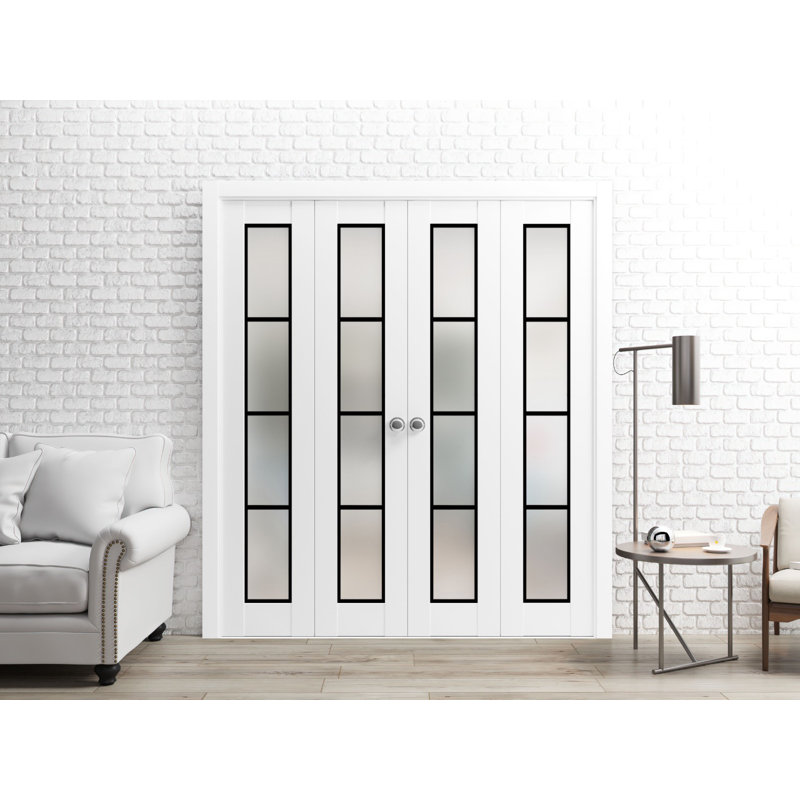 Porte de grange à panneaux en bois, 96 po x 84 po