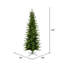 Moutauk Pine Artificial Christmas Pencil Tree-2146658969