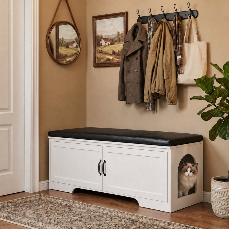 Banc de litière caché