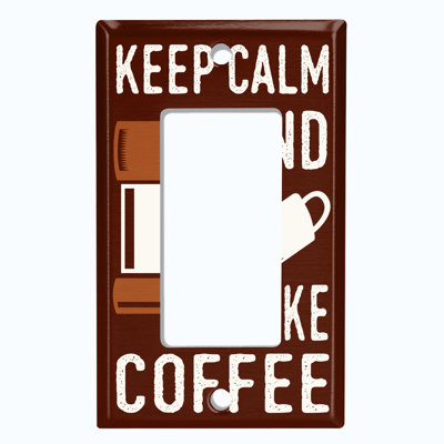 Plaque murale berçante Keep-Calm and Make Coffee