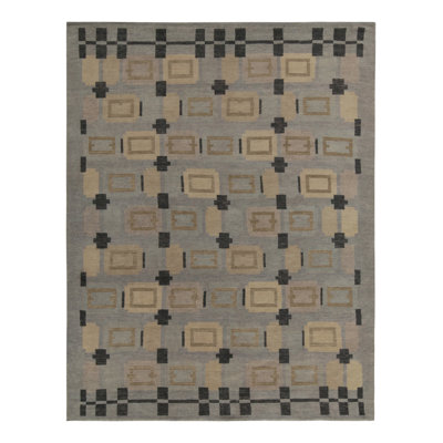 Scandinavian Wool Geometric Area Rug