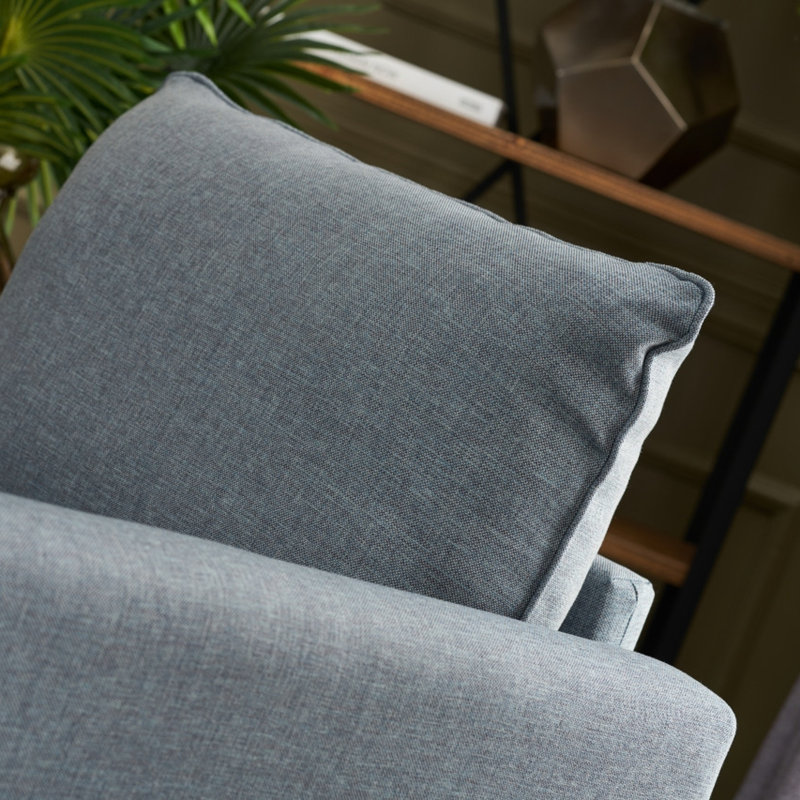 Fauteuil l 32,28 po, Polyester bleu