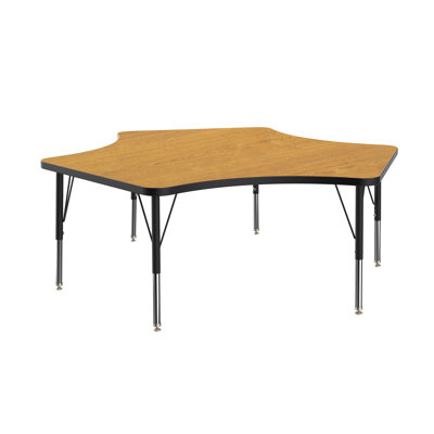 Manufactured Wood Adjustable Novelty 3 Students Activity Table
