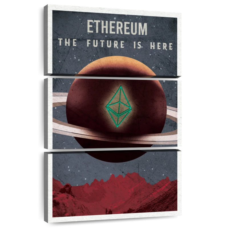 Tergel Ethereum Future Sign, 50" H x 32" W