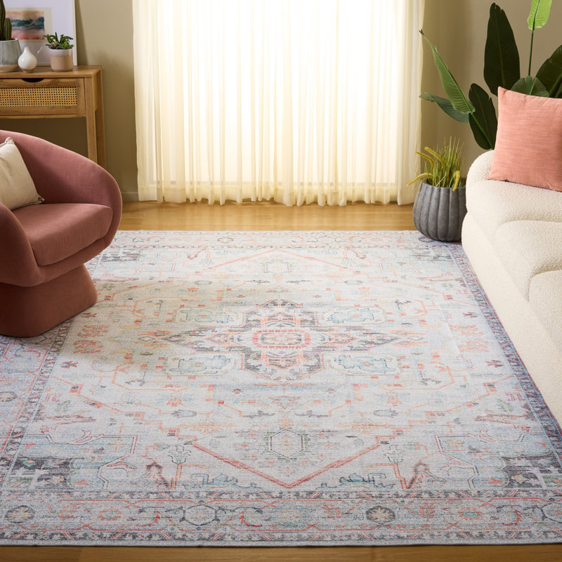 Rosezina Performance Machine Washable Oriental Rug, Rectangle 8' x 10'