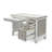 Islamorada - Desk & Chair Set - Dapple Grey and Blanc Finish