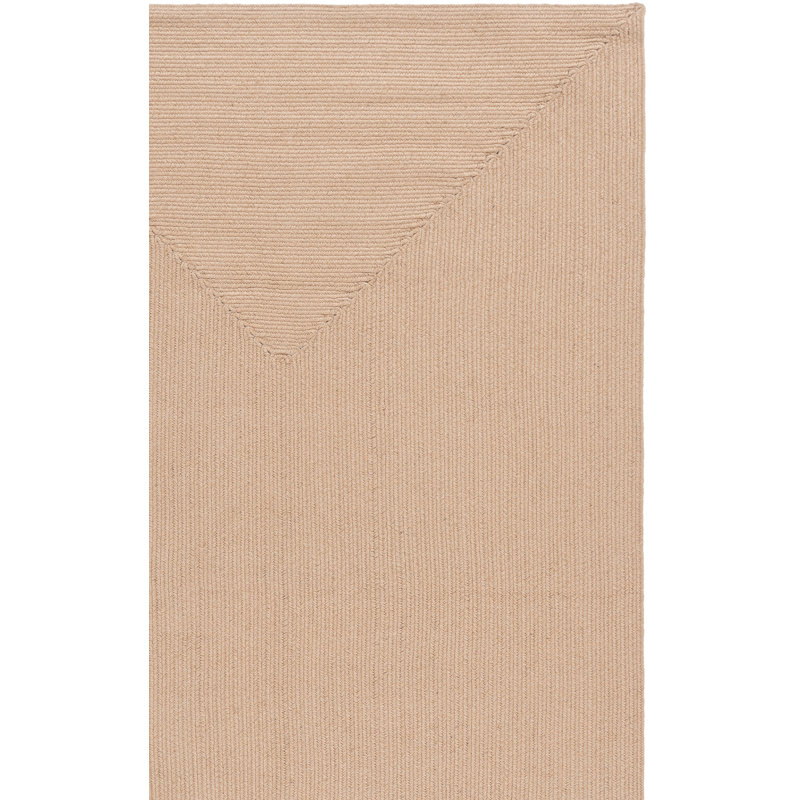 Tapis de couleur unie en jute tissé à la main Dooley, Tapis de couloir 2 pi 3 po x 8 pi