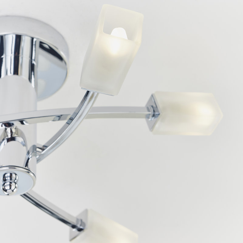 Alexia Semi Flush Mount, Chrome