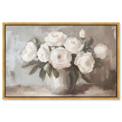 «Creamy Cascade Cluster II», art mural sur toile 