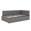 Twin Compact L-Shaped Twin Corner Daybed, Featuring Twin Pull-Out Storage Drawers-1807889145