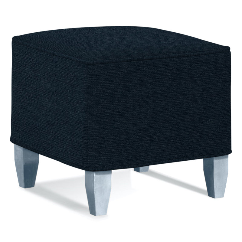Brooklyn Square Ottoman, Brown Geometric, 0456-33, Sea Glass