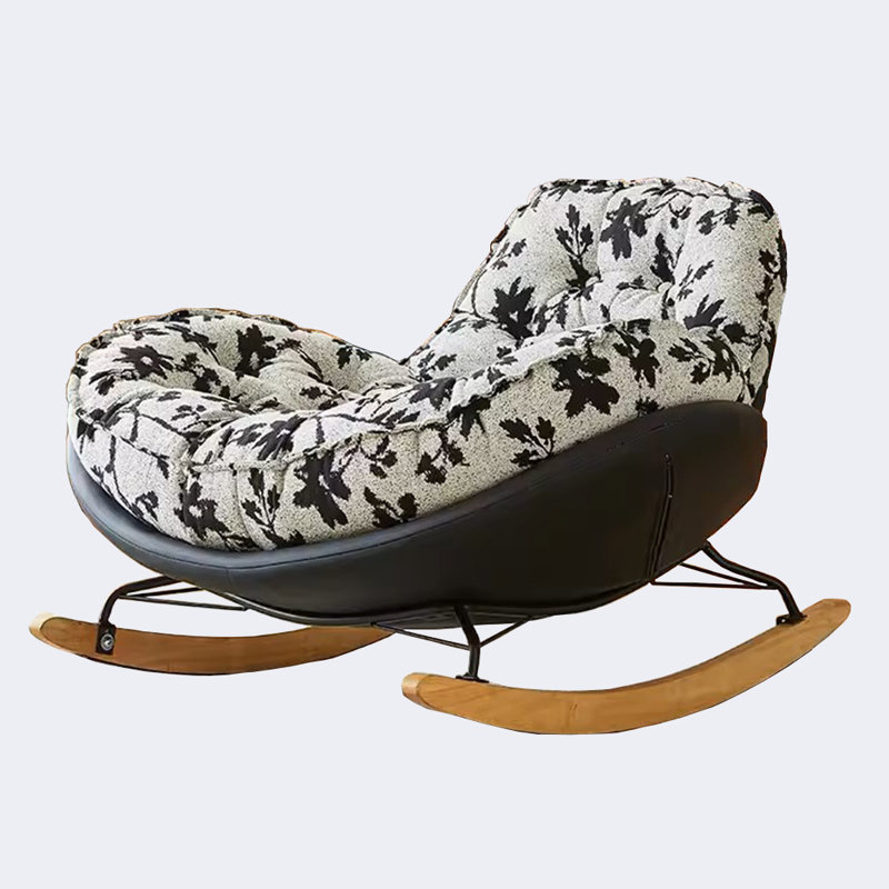 Chaise berçante Vintage, Café crème