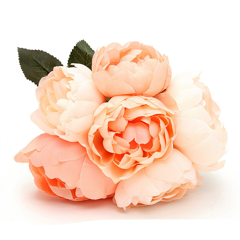 Silk Hydrangea Arrangement, Coral