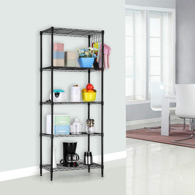 Stauffer 21.26'' W Chrome Height -Adjustable Shelving Unit