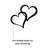 Metal Double Heart Love Sign-1389416480