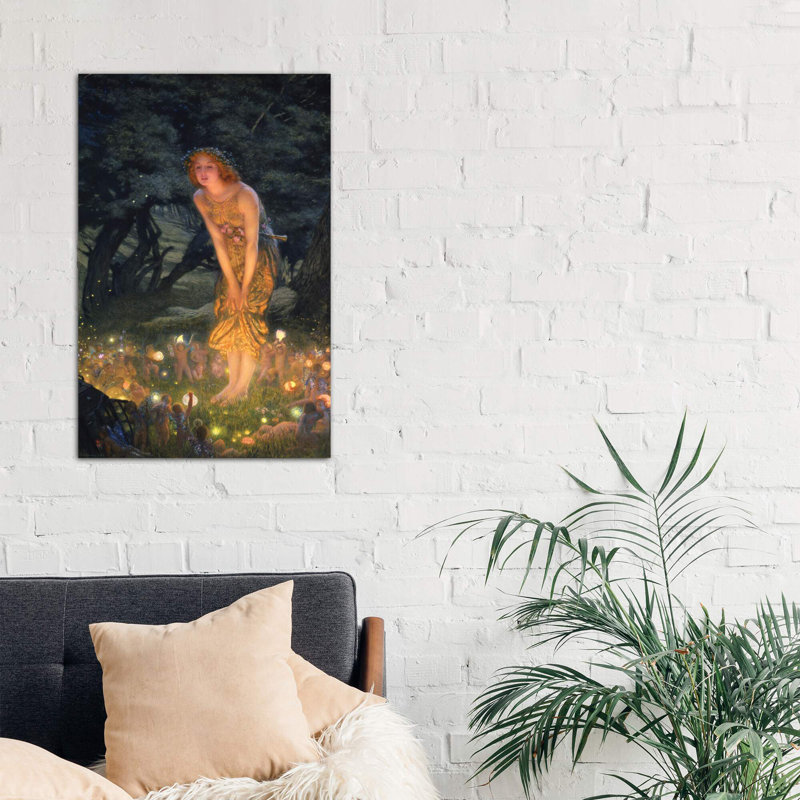 Midsummer's Eve - Painting on Canvas, No Frame, 101.6 cm H x 66.04 cm W x 1.91 cm D