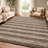 Premium Machine Washable Dream Shag ADS530 Striped Rug-199210298-199210273