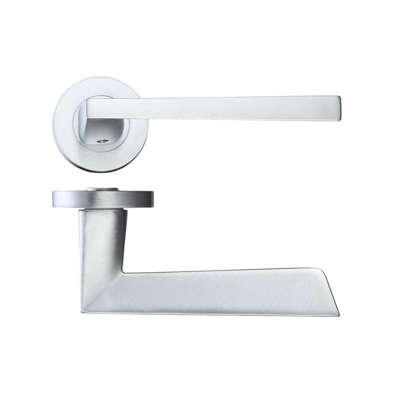 Lupus Latch Door Handle Kit, Polished Chrome