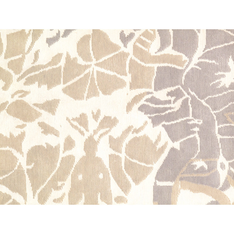 Abstract Area Rug in Beige/Gray
