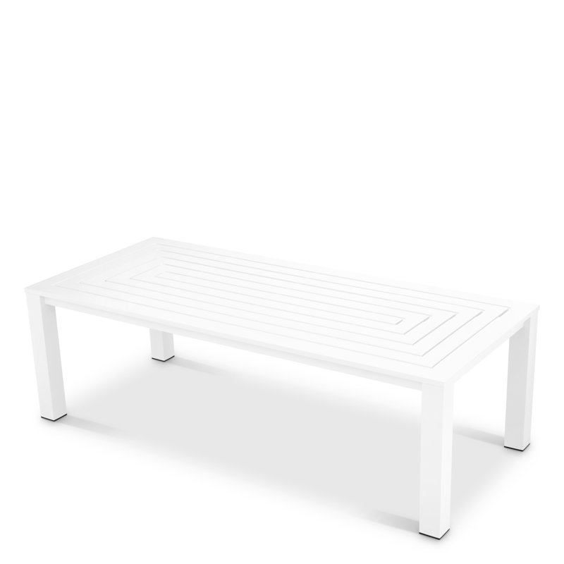 Outdoor Dining Table Vistamar Matte White