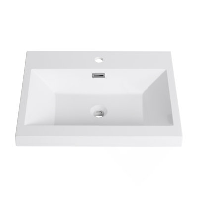24" Bathroom  Resin Sink