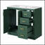 Meuble-lavabo de 36 pouces avec lavabo en céramique, structure en bois massif, 3 tiroirs et portes à fermeture douce pour styles modernes et rétro