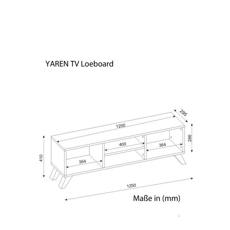 South Perth Unfinished TV Stand for TVs up to 55