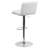 Winnols Contemporary Adjustable Height Barstool with Vertical Stitch Back/Seat-20237639