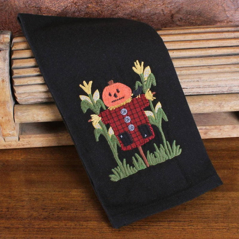 F Pumpkin Scarecrow Towel