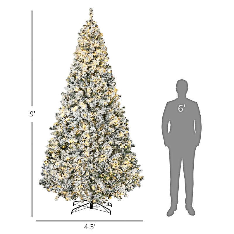 Arbre de Noël artificiel pré-éclairé, 8.9'