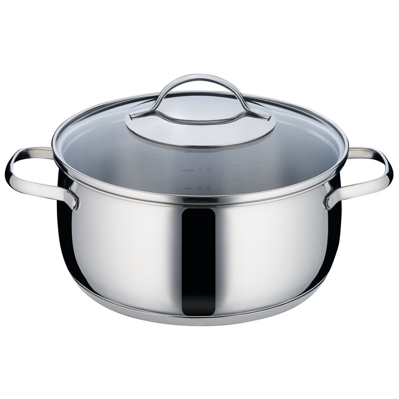 Symple Stuff Khaleesi Stainless Steel Standard Pot, 24 cm