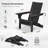 Delman Folding Adirondack Chair with Cup Holder-265647076