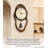 Creative Melting Shape Wall Clock with Pendulum, Unique Home Decor Timepiece