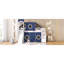 Lit mezzanine simple avec tente et tour - bleu-297743540-297743543