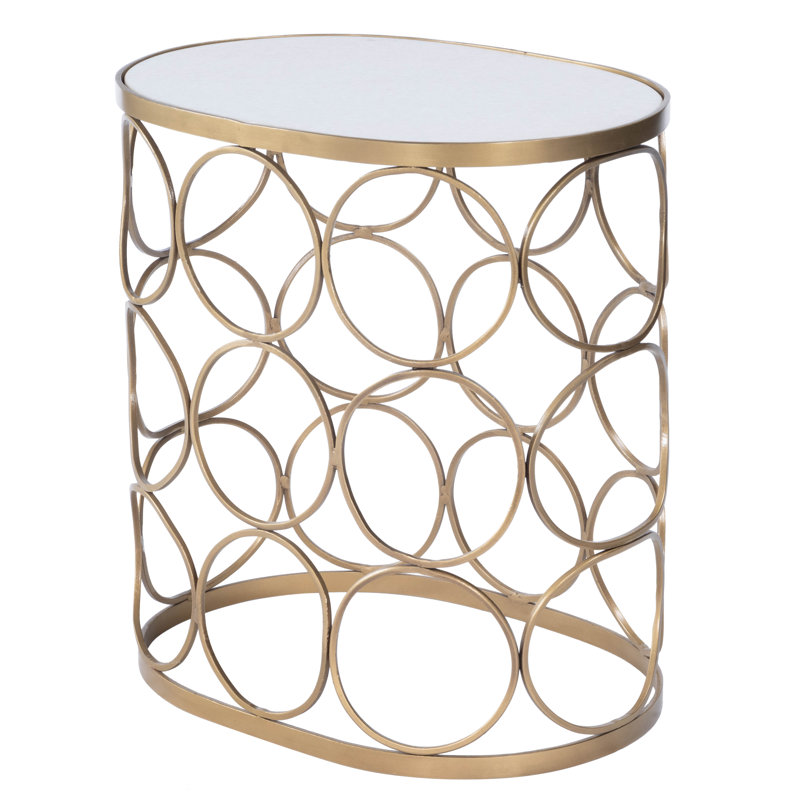 Talulah Oval Marble Side Table
