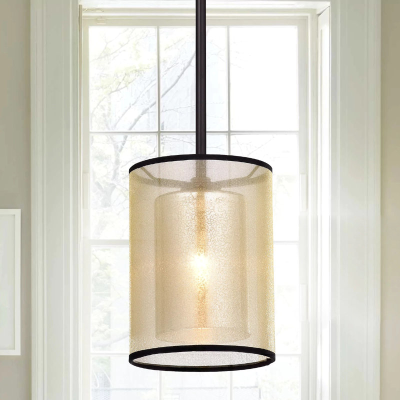 Luminaire suspendu à cylindre simple 1 lumières Marival