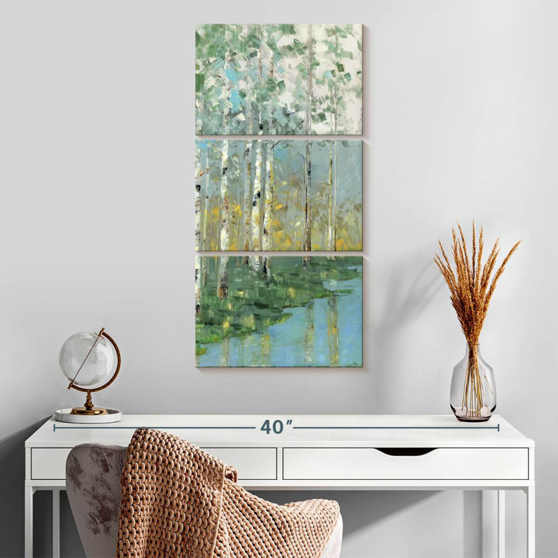 Birch Reflections III, 32" H x 15" W