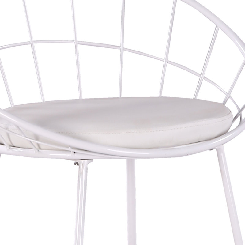 Tabouret de bar Alize, Blanc, Tabouret de bar (siège d'une hauteur de 29,5 po)