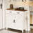 Kitchen Buffet Cabinet White Modern Design - 2 Doors And Drawers Sideboard Storage For Living Room, Dining Bathroom Holds Seasoner More With Fits Spare Paper-593866428
