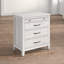Table de chevet 3 tiroirs Hamar - gris clair