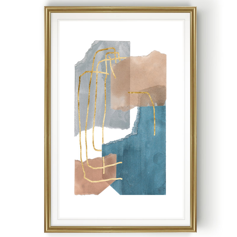 " Matter Dissolving II ", 18.5" H x 24.5" W x 1.5" D, Gold
