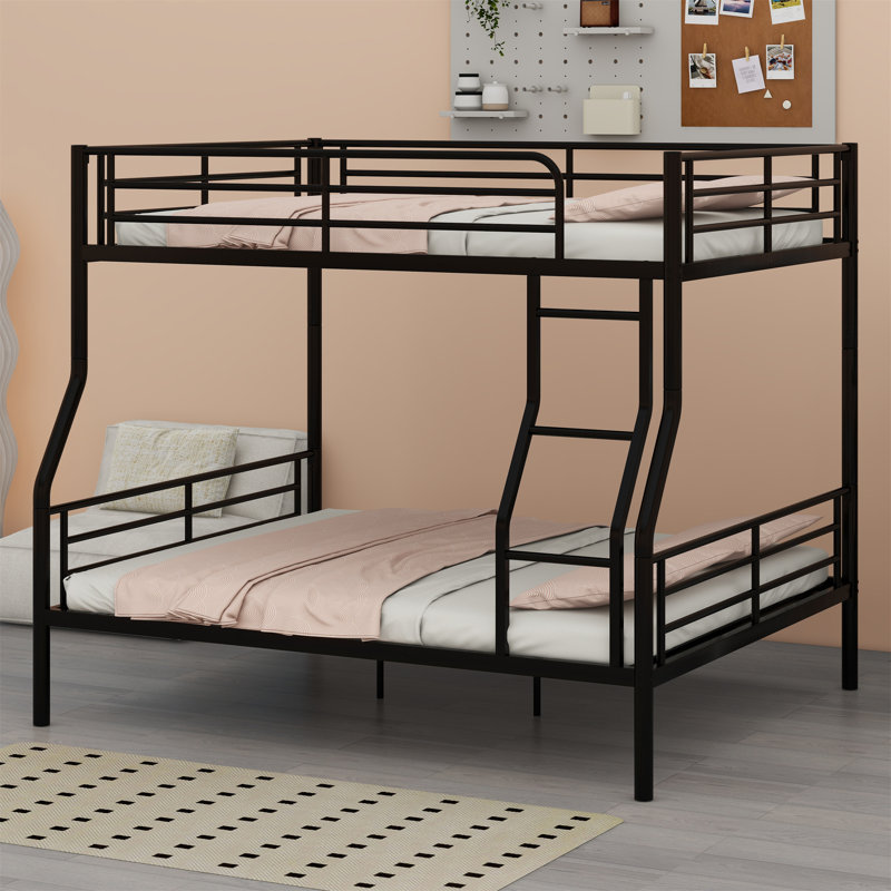 Montville Kids Bunk Bed, Black, Full XL Over Queen