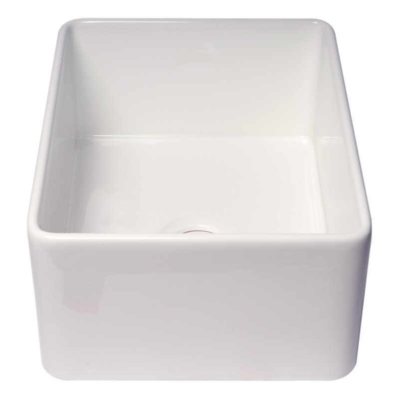 Fireclay 24" L x 18" W Farmhouse/Apron Kitchen Sink