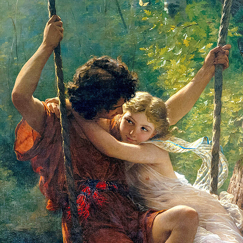 " Le Printemps (Springtime) " by Pierre-Auguste Cot, 17.25" H x 14.25" W