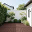 24 tuiles de terrasse d'extérieur gris foncé-124467616