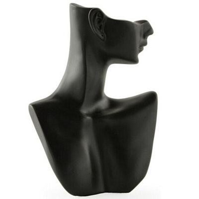 5.5" x 8" x 1.8", 8" Jewelry Display Bust for Necklaces, with 1 Earring Hole, Resin