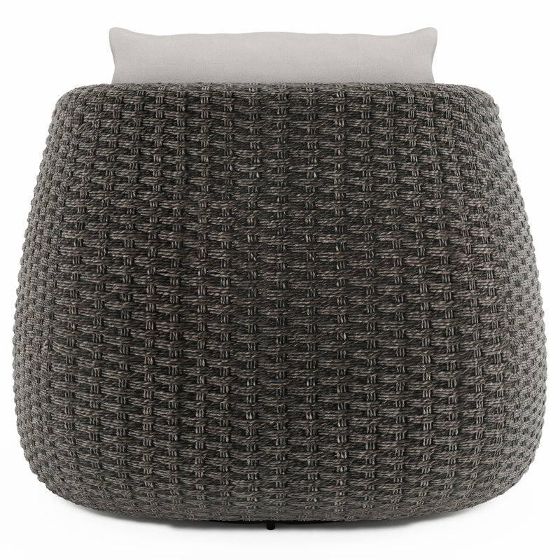 Bernhardt Sarene Outdoor Swivel Chair, Light Gray