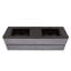 Armoire de salle de bain murale 72 po avec comptoir en quartz noir