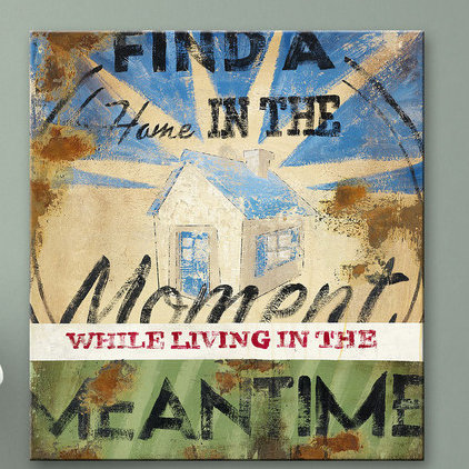 «In The Meantime» par Rodney White, affiche vintage sur toile tendue, H 18 po x l 18 po x P 1,5 po